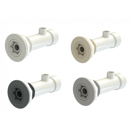 Kit hydromassage pour piscine liner- Longueur de la traversée 275 mm blanc