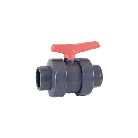 VANNE PVC À BOISSEAU SPHÉRIQUE À COLLER Ø 50 - PN-16