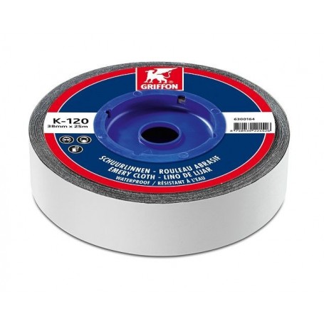 ROULEAU ABRASIF K 120 25M X 38 MM