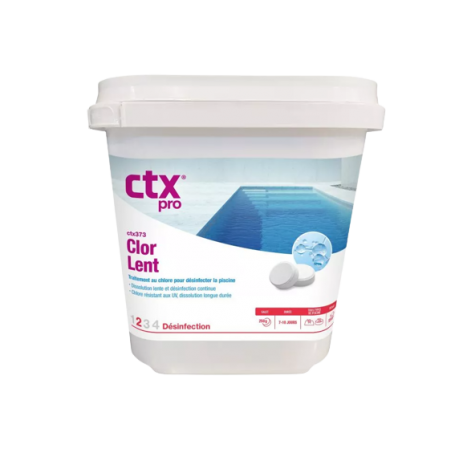 CTX 373 CHLORE LENT GALET 250G - 5 kg