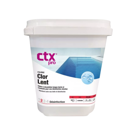 CTX 382 CHLORE LENT GALET 500G - 5 kg