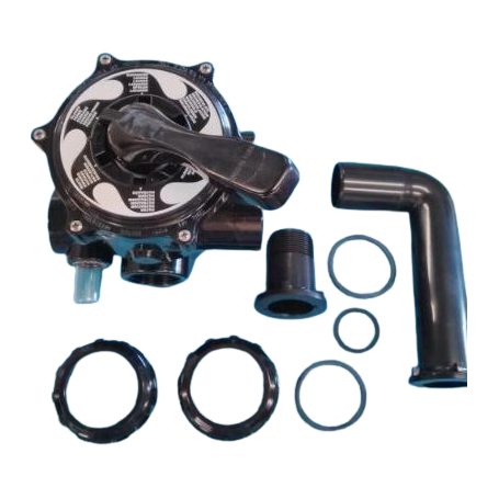 09758 - Vanne Side 6v 112 Classic anonyme noire avec montage entraxe 125 mm - 43009