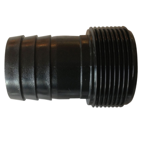 Raccord noir cannelé 39 mm 1½″ – PER‑560‑0012 Peraqua | pièces piscine